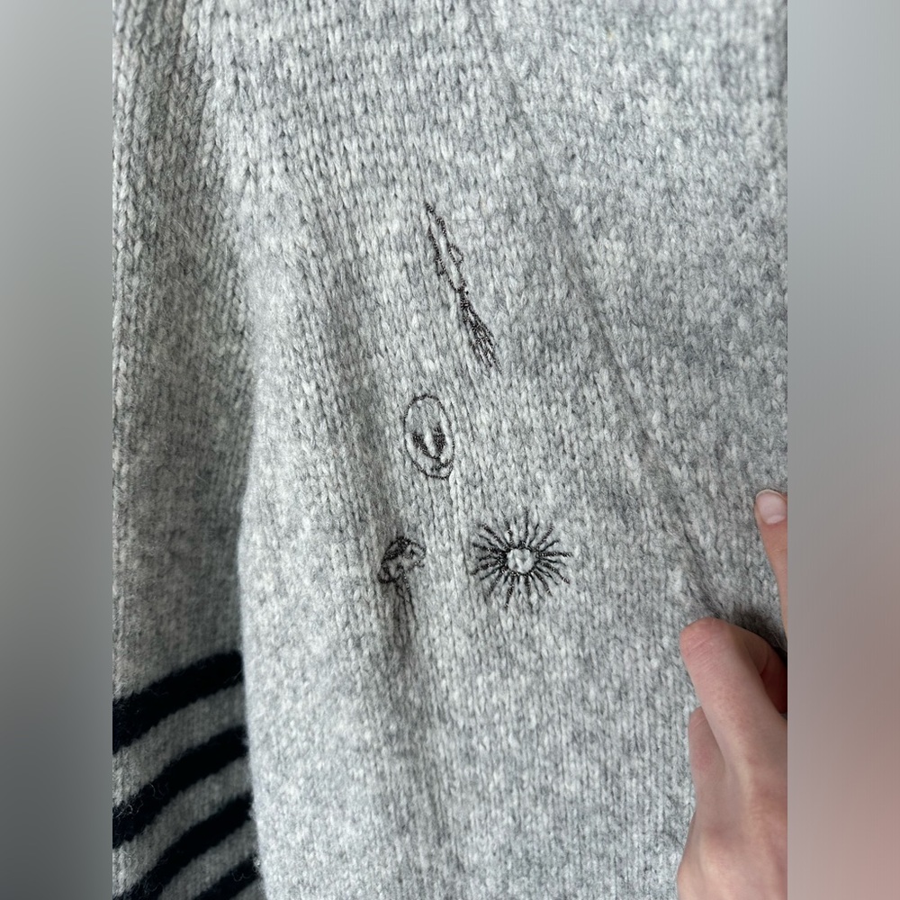 MOTHER The Hip Cardigan in Map Of Stars - Picture 7 of 16